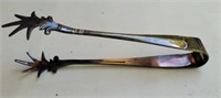 Sheffield silver plated tongs. 6½".