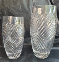 Matching glass vases