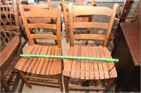 4 nice ladder back chairs