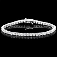 18k White Gold 7.00ct Diamond Bracelet