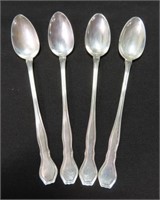 SET OF 4 "R. W. & S" STERLING TEA SPOONS