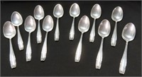 SET OF 12 "R. WALLACE" STERLING SILVER SPOONS
