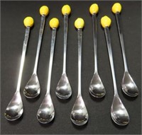 SET OF 8 JAPAN STAINLESS STEEL COCKTAIL STIRRERS