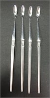 SET OF 4 JAPAN STAINLESS COCKTAIL STIRRERS