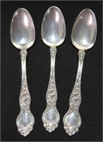 3 "R.W. & S." STERLING SILVER SPOONS