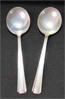 2 WESTMORELAND STERLING SILVER SOUP SPOONS