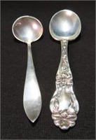 2 DIFFERENT F. M. WHITING STERLING SILVER SPOONS