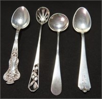 4 DIFFERENT WATSON CO. STERLING SILVER SPOONS