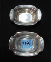 2 STERLING NUT DISHES