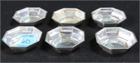 6 WALLACE STERLING SILVER MINT DISHES