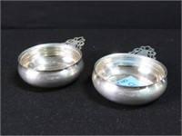 2 STERLING SILVER SALVERS