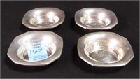 4 STERLING SILVER MINT DISHES