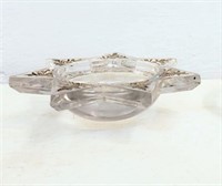 Unique round bottom clear glass trinket...