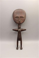African Akuaba Wooden Fertility Doll