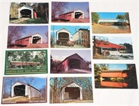 COVERED BRIDGE Post Cards, unused...