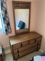 Dresser and mirror