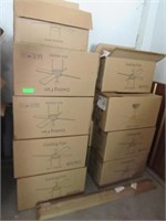 Approx. 16 New in Box Ceiling Fans W/ Some Extende