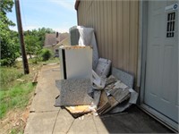 Remaining Contents of Exterior: Weathered Cabinets