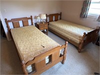 Sumter twin beds and night stand