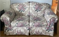 Floral Upholstered Love Seat