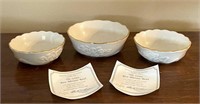 3 Lenox Porcelain Bowls