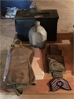 Military Lot includes Metal Ammo Box