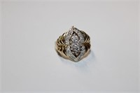 Ladies 10k YG Diamond Ring