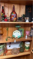 3 shelf lots of tropical decorations