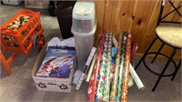 Lot of wrapping paper, gift bags, etc.