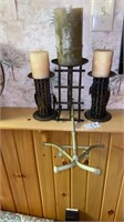 Candle stands and book holder
