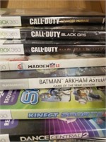 TRAY OF ASSORTED X BOX 360 GAMES