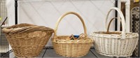 GROUP OF BASKETS, DECOR