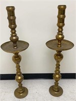 Brass Candle Stand Pair