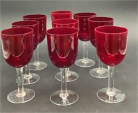 Clear-Stem Red Wine Goblets