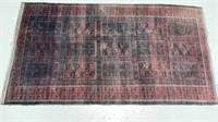 Antique Red and Black Rug
