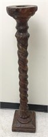 Tall Carved Barley-Twist Candle or Plant Stand