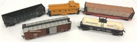 Five Assorted Train Cars