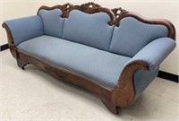 Antique Victorian Burled Sofa