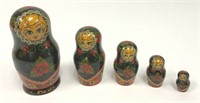Russian Matrushka Dolls, Five Nesting