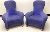 Purple Modern Chair Pair