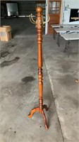 Wooden coat rack 66” tall