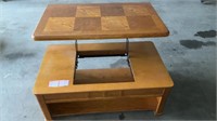 Coffee table 27x 45, adjustable height