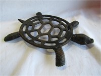 Cast Iron Turtle Trivet 7 1/2" x 5 1/2"