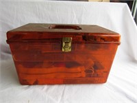 Sewing Box w/ Contents 8 1/2" T x 14 1/2" x 8 1/2"