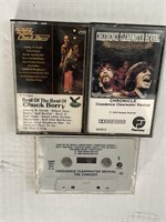 (3) Vintage Cassette Tapes - (2) CCR & Chuck Berry