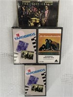 (4) Cassettes - Yardbirds, The Monkees & Cream