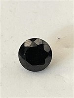 Apprx 1.0CT Round Black Spinel