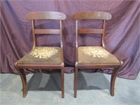 2 Upholstered Chairs Back Height is 31" T