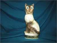 Vintage Cat Beam Decanter 12" T