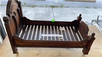 Antique Victorian Handmade Doll bed, has